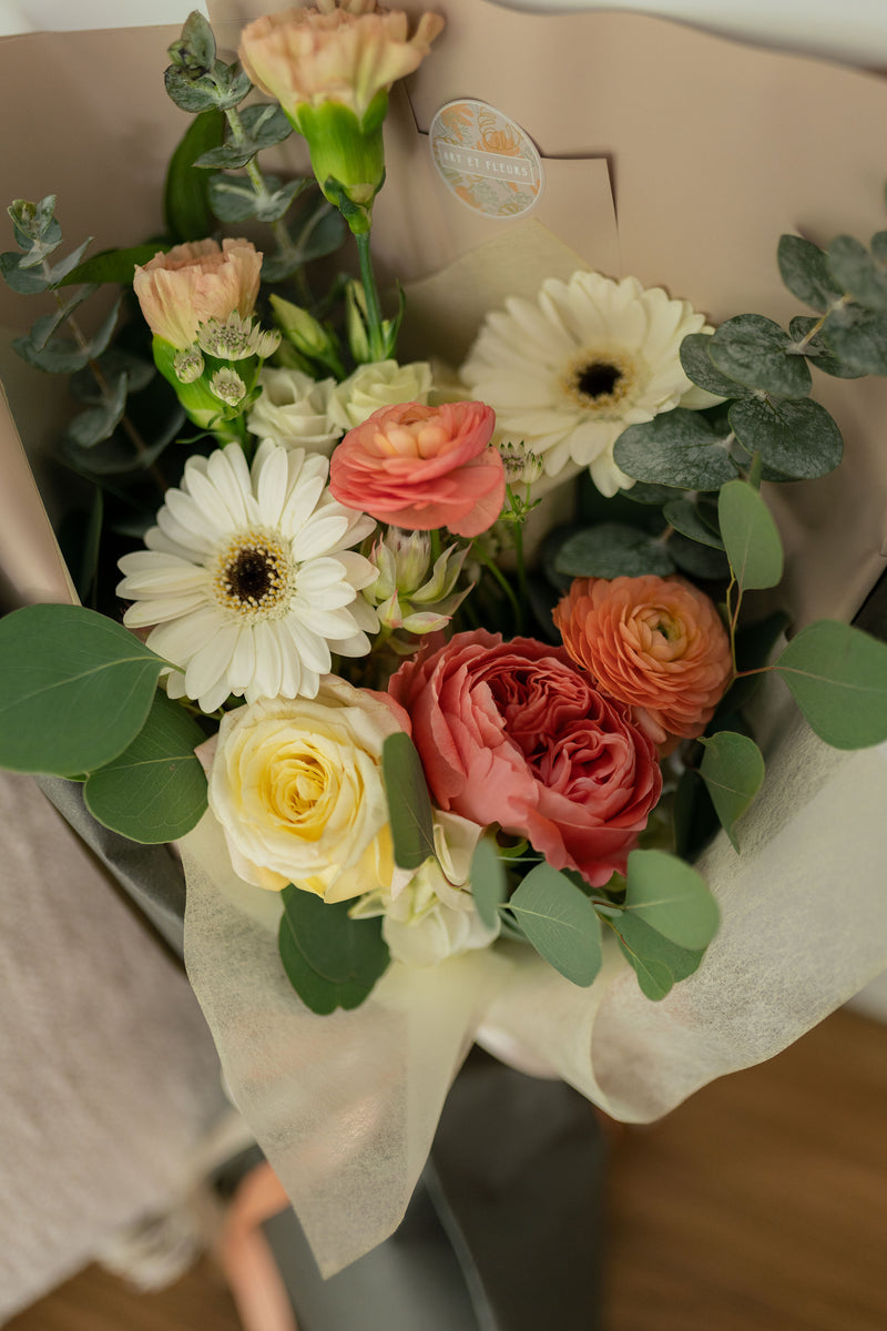 Bouquet pastel doux