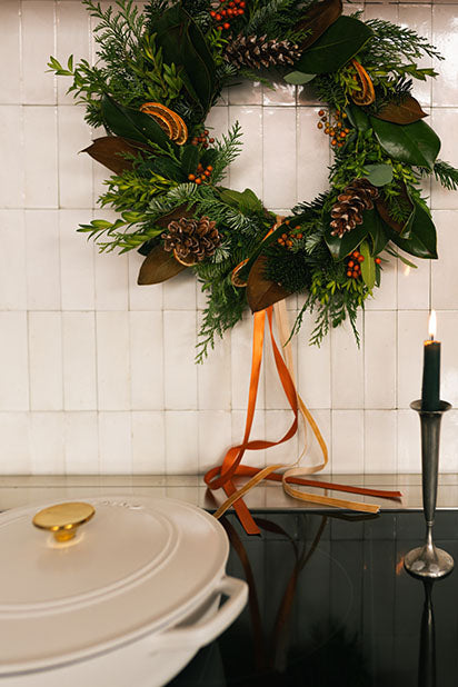 Couronne de Noël - Orange