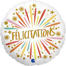 18 " Felicitations Foil Balloon
