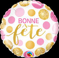 18" MYLAR BALLOON Happy Birthday Pink And Gold Polka Dots