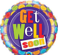 18 " Get Well Dot Patterns Balloon