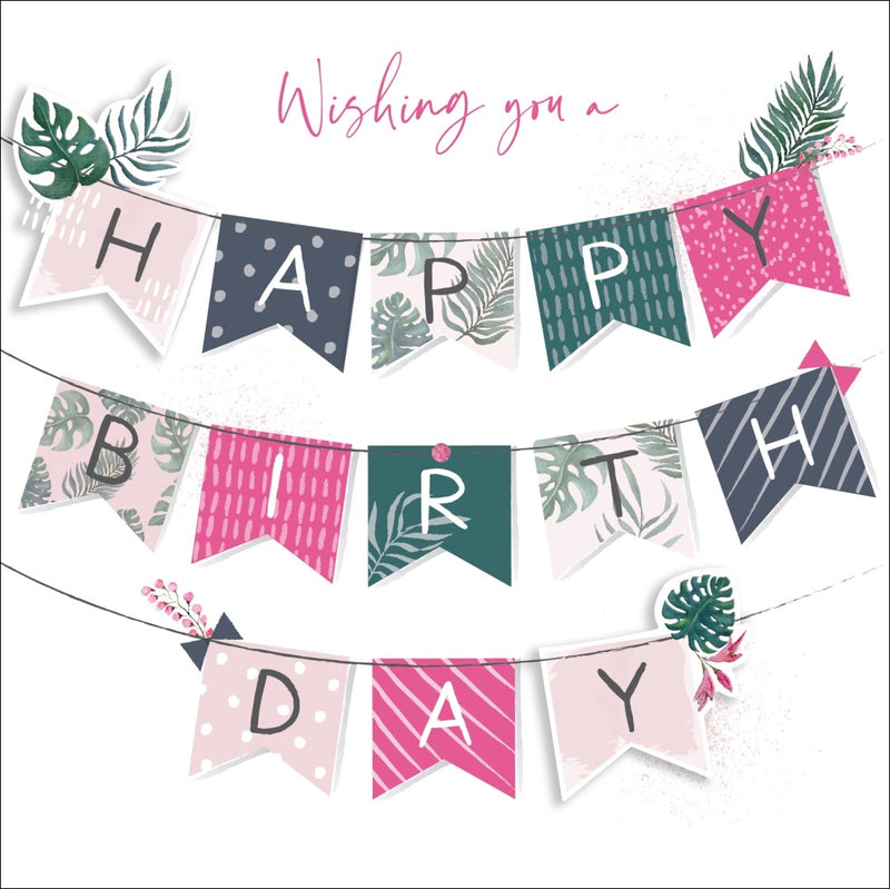 Card -  Happy Birthday (Wishing you a)