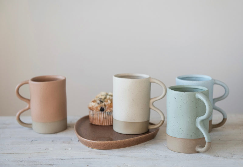 Tasse avec Poignée Ondulée