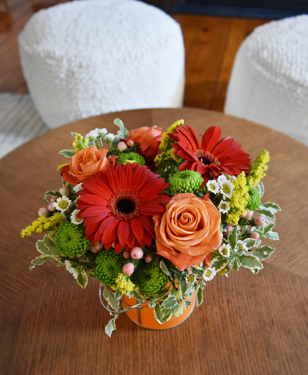Bucket of flowers