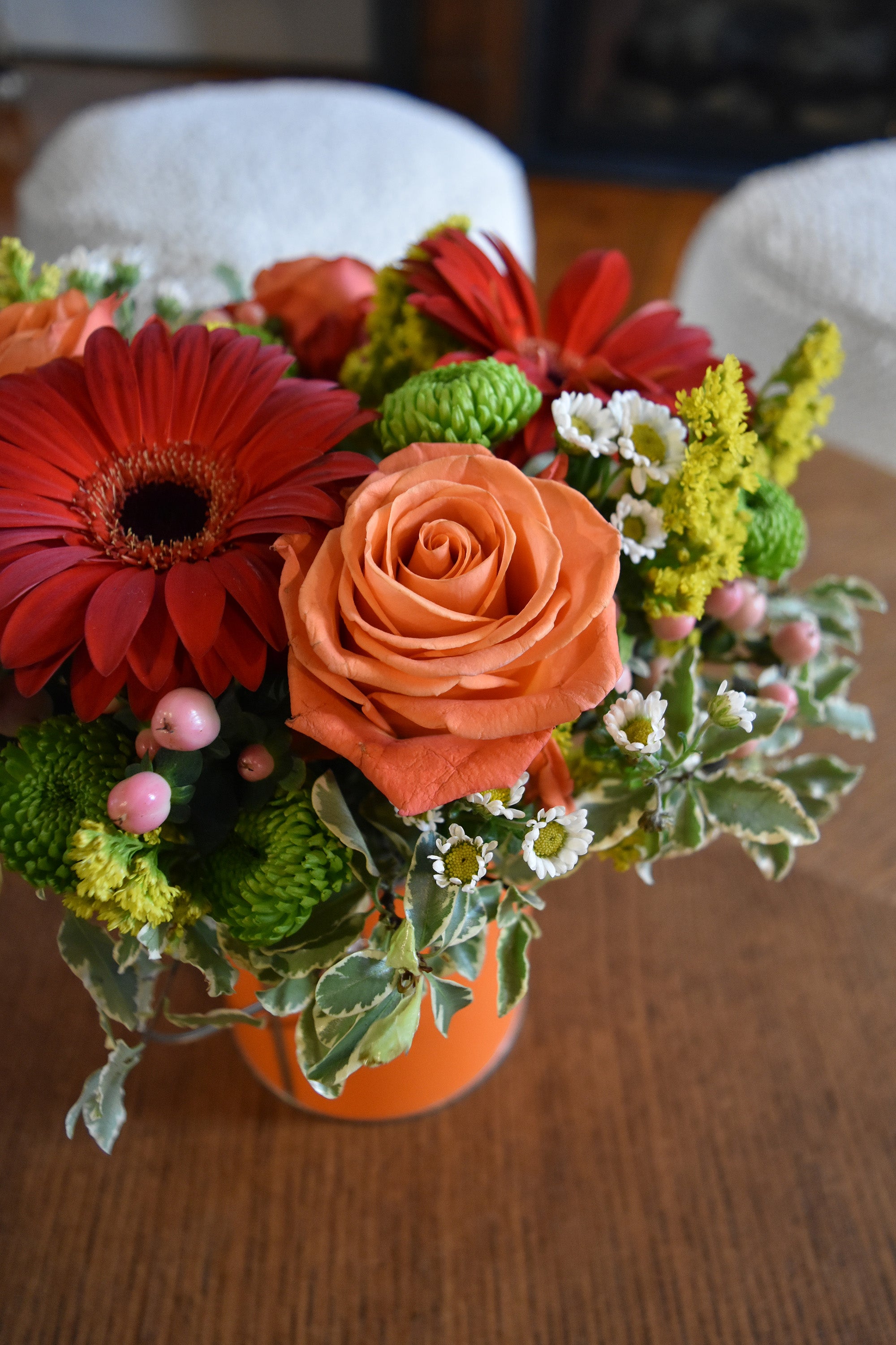 Bucket of flowers