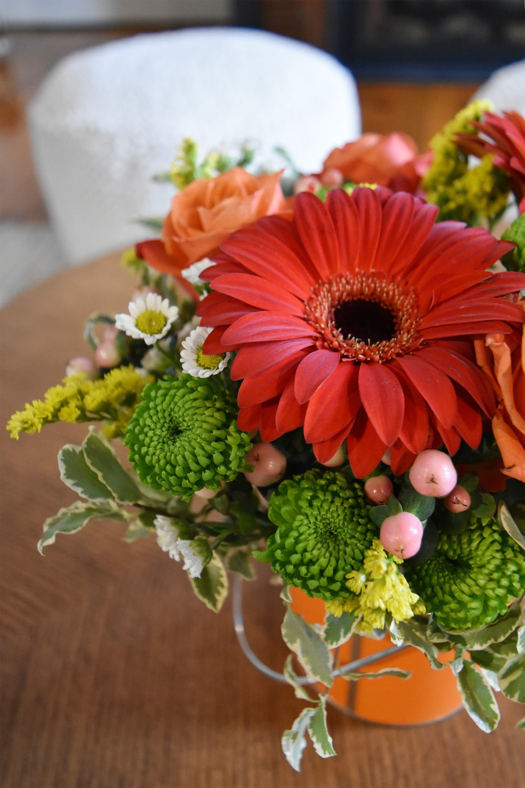 Bucket of flowers