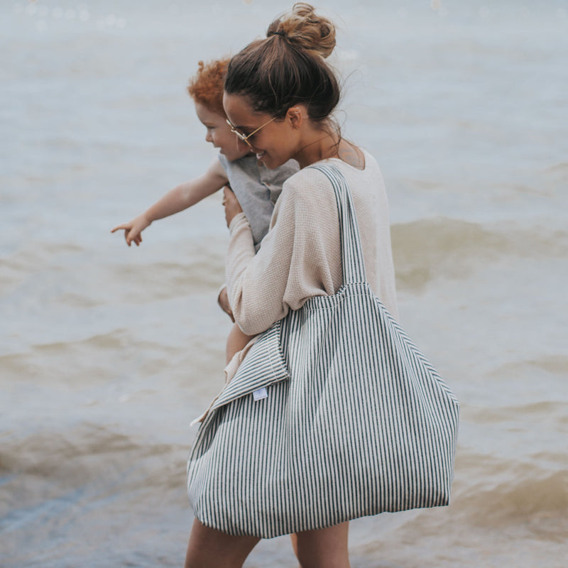 Dans le Sac - Sac Rayé pour le Marché